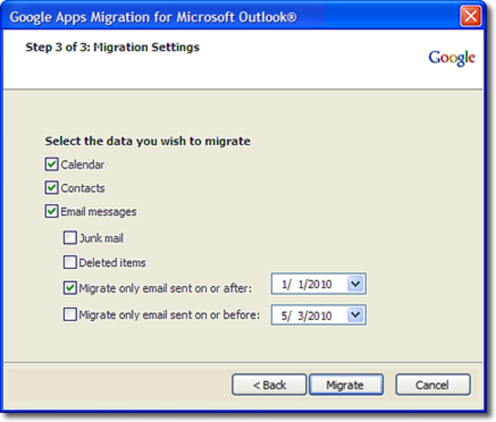google apps migration tool for mac